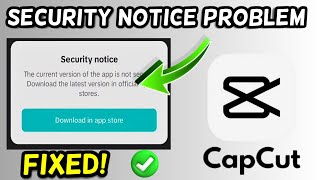 Celebrity Capcut Security Notice Problem FIX! | Security Notice Error on Capcut Wealth