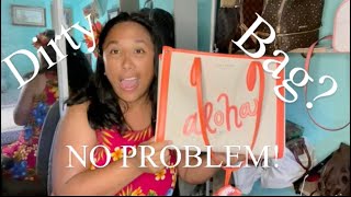 How to Clean your Kate Spade Beach Bag! #katespade #hawaii