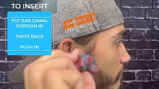 How to put in your custom molded hearing protection