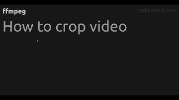 How to crop video #ffmpeg