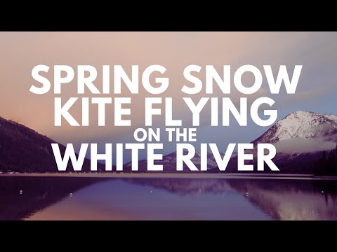 Spring Snow Single Line Kite Flying on the White River