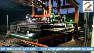 Automatic stacker robot for clay brick making machine