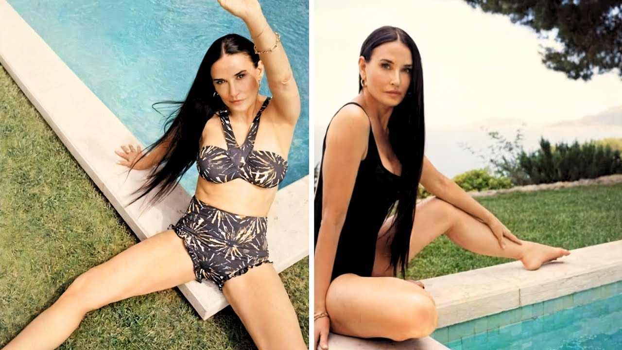 Demi Moore Wears Transparent Bikini In Public At V