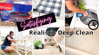 Satisfying Deep Clean| New OCedar Spin Mop + Separate Bucket| Realistic Deep Cleaning| Speed Clean