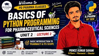 Defining And Calling Functions| Python for Pharmaceutical | B Pharm 1 Sem| Unit 2 Lecture 2