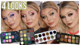 NEW & HOT Indie Makeup | 4 PALETTES 4 LOOKS