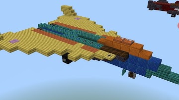 Minecraft Transformers G1 Dirge Fighter Jet Time Lapse