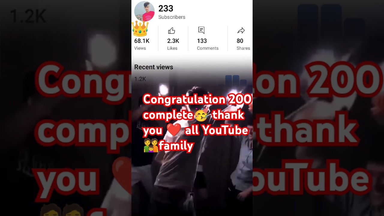 Congratulation thank you all YouTube family complete #trending #love ...