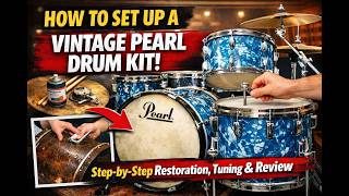 How to Set Up a Vintage Pearl Drum Kit: Step-by-Step Restoration, Tuning & Review (Pearl Drums) How to Set Up a Vintage Pearl Drum Kit: Step-by-Step Restoration, Tuning & Review (Pearl Drums)