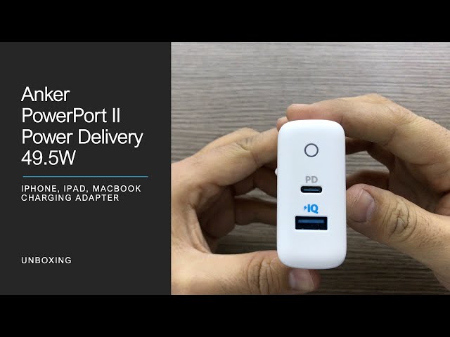 Anker PowerPort 2 Power Delivery support 49.5w fast charging adaptor