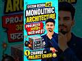 Monolithic Architecture 🔥System Design Ep.2 #systemdesign #backenddeveloper #softwaredeveloper #dsa