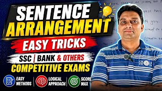 🎯 Sentence Arrangement Tricks 🔥| Boost Your Score Instantly |Para Jumbles Tricks | SSC,BANK &amp; Others