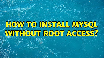 How to install mysql without root access?