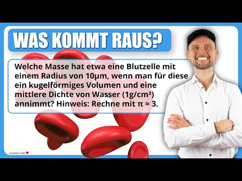 Dichte, Masse und Volumen einer BLUTZELLE!