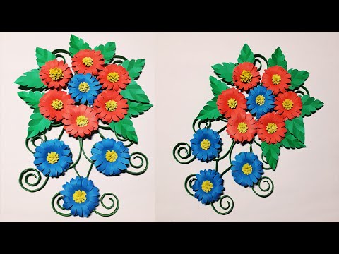 easy white Paper Butterfly wall decoration  How to make Paper Butterfly (5  minutes craft) 