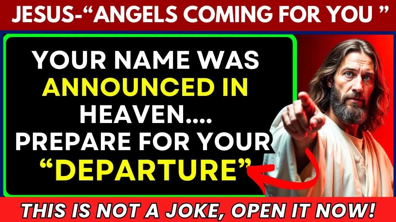 GOD SAYS   ＂Prepare For Your Departure Because Soon   ＂👆God Message Today~ Gods Message Now👆EP