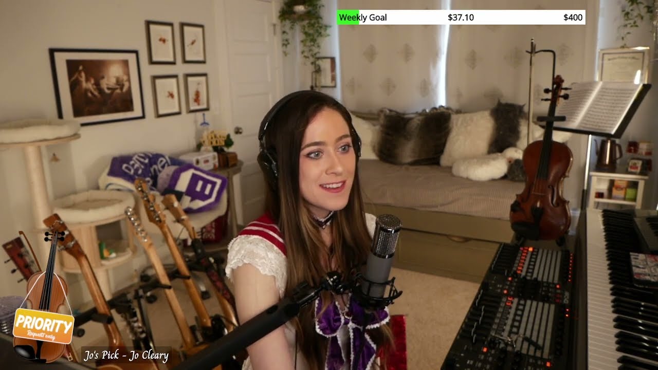 02/23/24 ??? plays violin! Loops Singing & VGM (video game music)