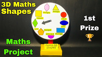 Maths 3d shapes working model | Maths 3d shapes project | Geometrical shapes model