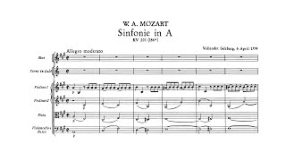 Mozart: Symphony No. 29 in A major, K. 201/186a (with Score)