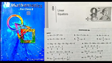 Linear Equations Exercise 8A  Q1 to Q9 CBSE RS Aggarwal class 8 in hindi | Rajmith Study