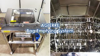 Bag Dump Station with Magnetic Grid and Lump Breaker - AGIERRE