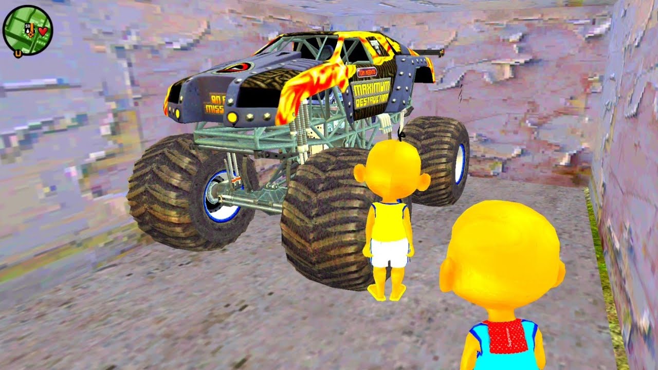 Upin dan ipin pergi ke Rumah Ka Ross Naik Mobil Monster Jam Maximum 🤣 Dunia Oyya