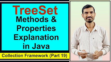 TreeSet Methods in Java | TreeSet Properties Explanation | Collection framework Data Structure
