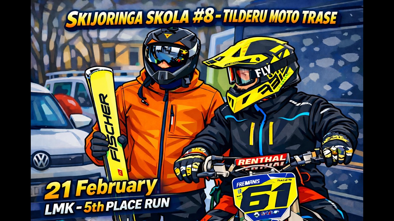 Skijoringa skola #8 Tilderi 21.02.2026  - LMK /  5th place run (skijoring Latvia)