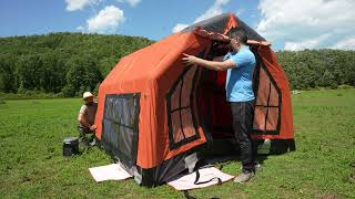 Setting Up Our NEW Inflatable Tent MARINA Model
