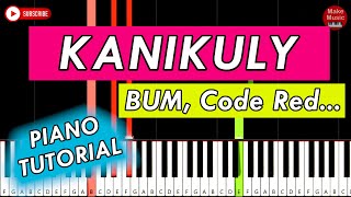 KANIKULY (Piano Keyboard Tutorial) - Bum, Code Red, ZaNoZa