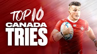 Canadian Flair! ?? Canada's Top 10 Tries at the Rugby World Cup