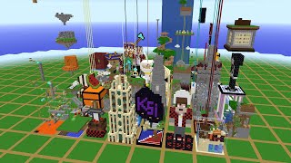 I gave 100 Minecraft players one chunk each to build anything