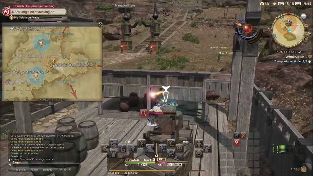 Let's Play FF14 A Realm Reborn (DE) 017 (Nebenquest) - Vermisste Kiste St 4