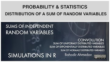 Sum of two random variables: uniform, exponential, normal distributions.With examples and code in R.