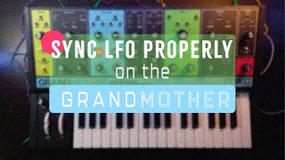 HOW TO PROPERLY SYNC ⏱ LFO to External Clock // Moog Grandmother and Matriarch Tutorial