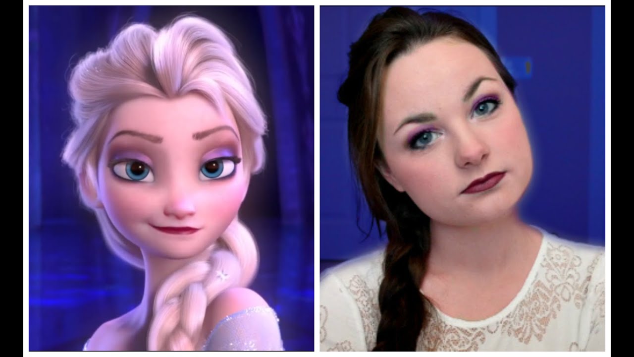 girl, frozen, elsa, frozen makeup tutorial, elsa makeup tutorial, frozen el...