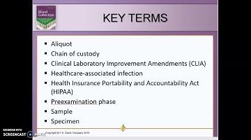 Phlebotomy Chapter 1 Introduction