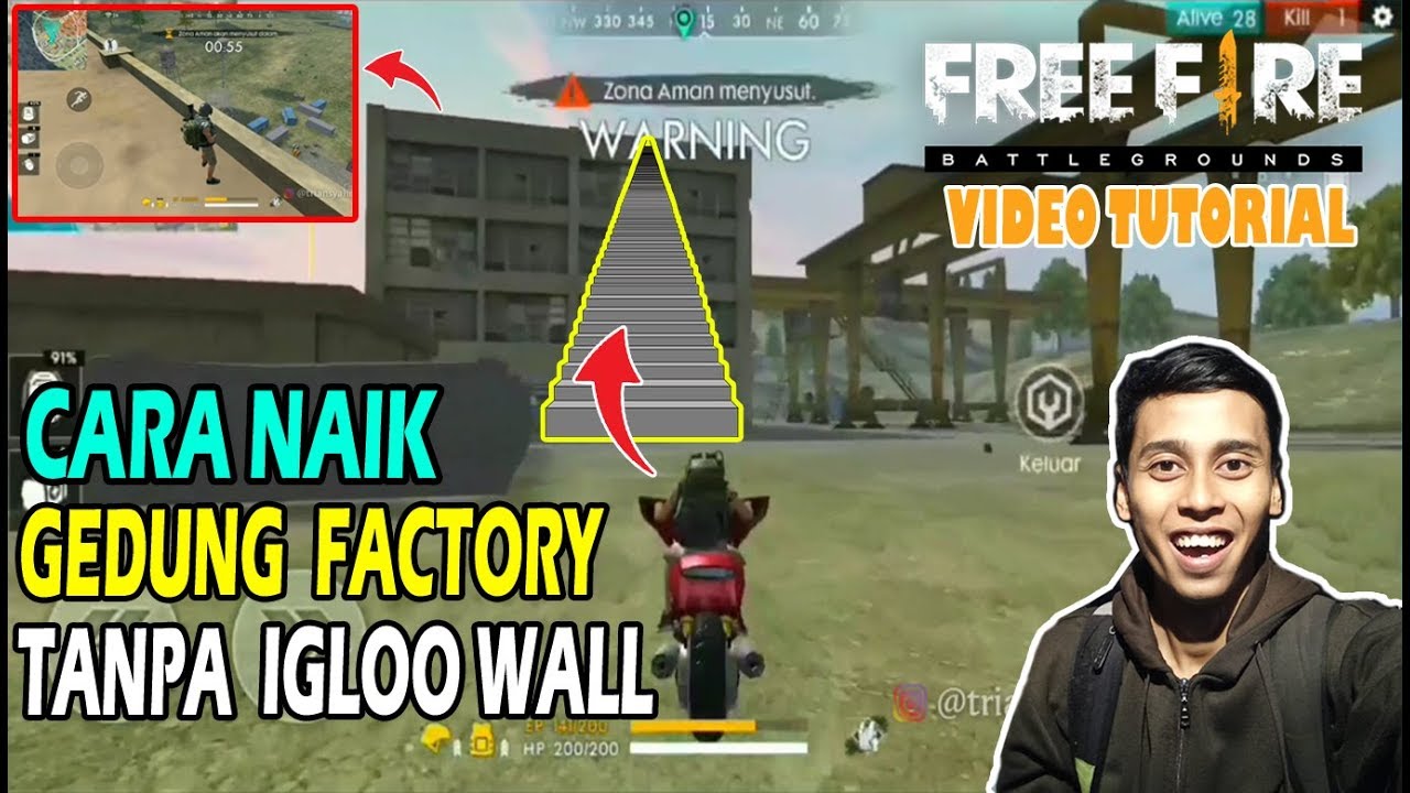 Cara Mudah Naik Ke Atas Gedung Factory L Hanya Dengan Kendaraan Auto Booyah Free Fire Indonesia