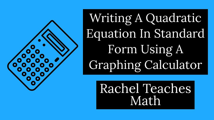 Convert quadratic equation to standard form calculator