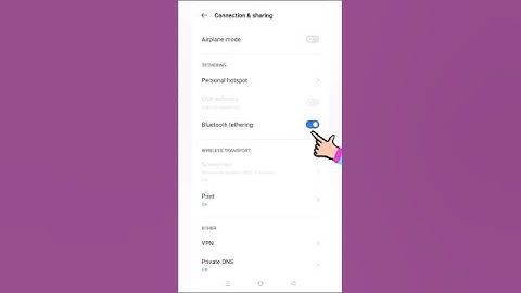 How to enable bluetooth tethering on android #phonetricks