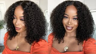 OMG! 😱FINALLY! The BEST AFFORDABLE Kinky Curly NATURAL HAIR WIG| No Headband Wig 🔥 ft. Iseehair