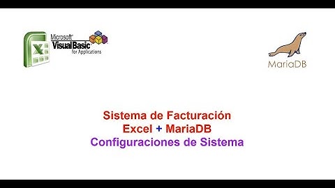 Sistema de Facturación Excel & MariaDB Nº 2