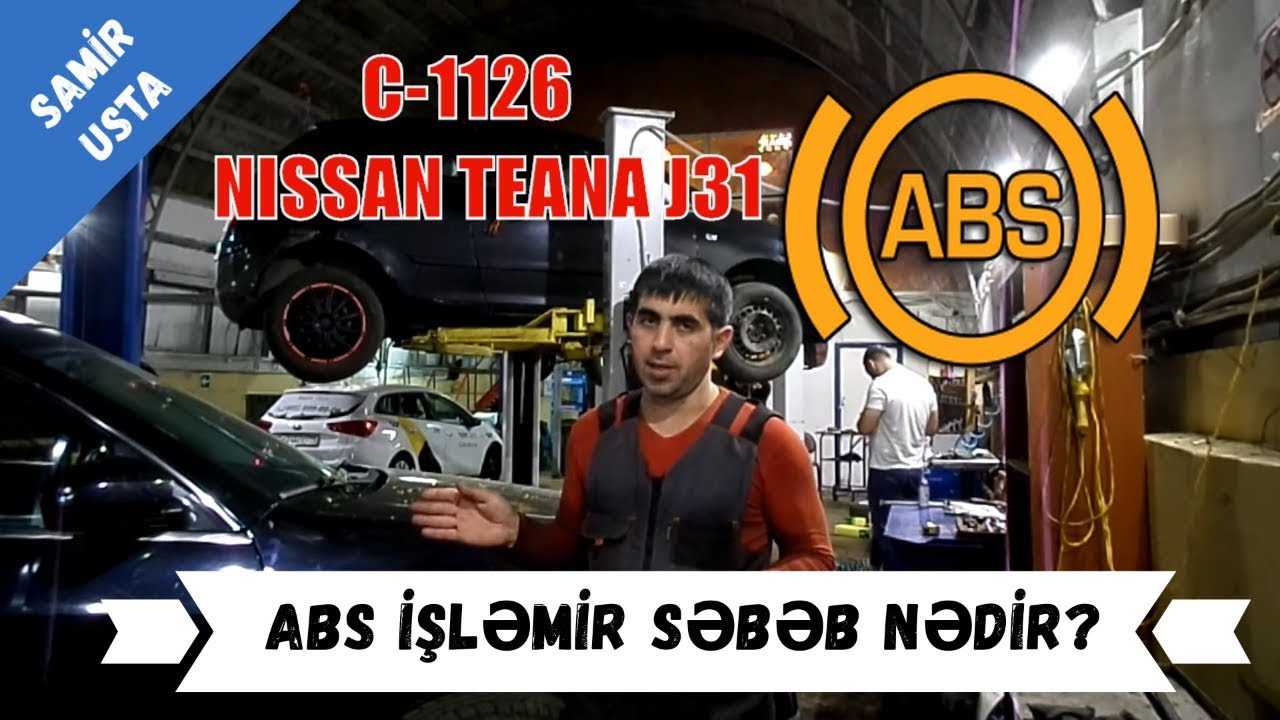 ABS İŞIĞI YANIR DEYƏ! (C1126 SƏHVİNƏ GÖRƏ)  - İKİ DƏFƏ SƏHVƏN DATÇİK DEYİŞİBLER