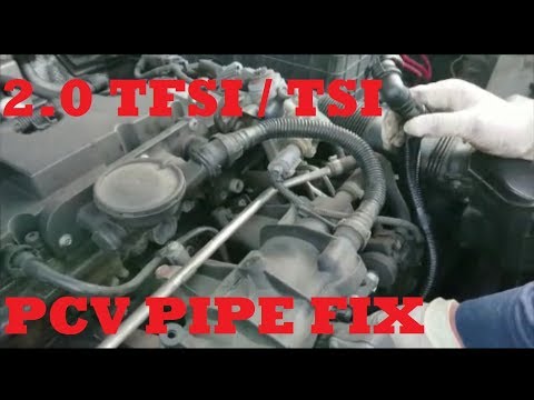 Pressure Relief Breather PCV Valve Hose VW Audi 2.0 TFSI 06J103221A