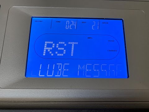 How to reset “LUBE notification” on Sole F63 treadmill