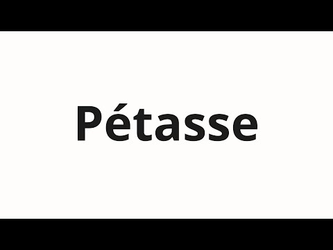 How to pronounce Pétasse