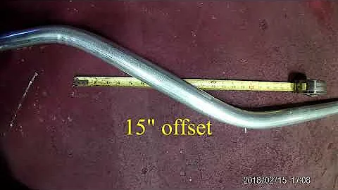 How to Make an Offset Bend with a 5500 Chicago Pipe Bender