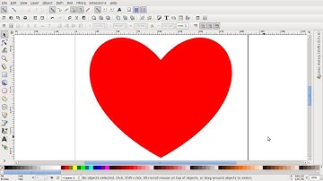 How to draw an heart shape with Inkscape - Tutorial #2