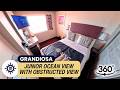 MSC Grandiosa Room Tour | Junior Ocean View Obstructed 360°
