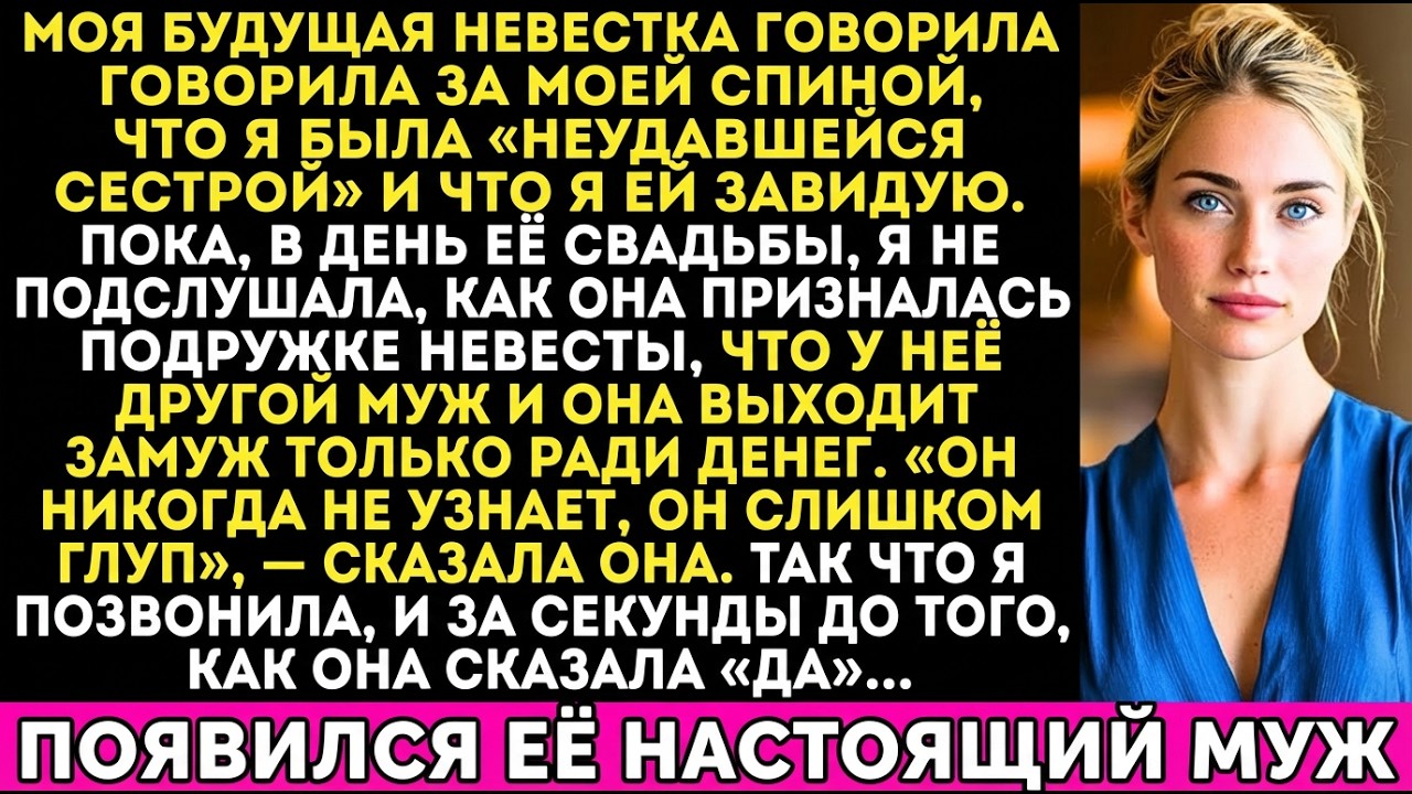Невеста брата хотела только семейные деньги — её муж сорвал свадьбу